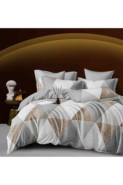 CHIRASO CHIRASO Linen, FINET 6 Pieces, Classic Sheet 234x240cm, Cheerful and Colorful Print