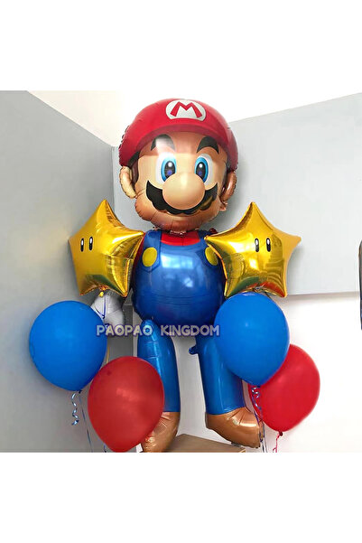 Miniso 1pack 1set Super Mario Balloons Arch Garland Kit Air Mario Birthday Party Balloons Baby Shower Deco