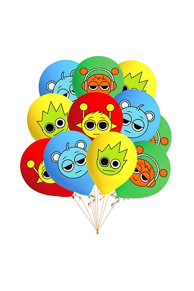 Choice 12INCH 24pcs mix 12Pcs Sprunki Latex Balloons Set Party Supplies Toys for Kid Baby Shower Cartoon In