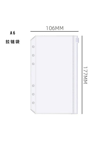 Choice 6 zip pockets1 A6 Budget Binder Planner Notebook Cover PU Loose-leaf Handbook 6 Holes Binder Diary A