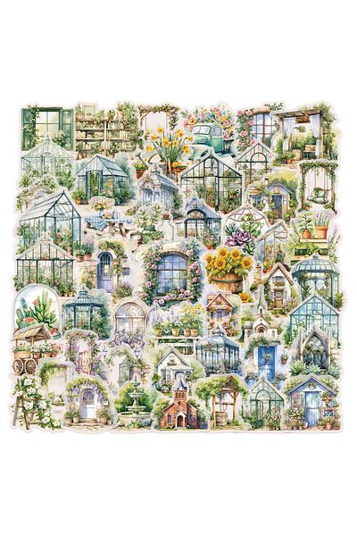 Choice 50PCS 50PCS Flower Field Cottage Cartoon Stickers DIY Scrapbooking Guitar Snowboard Motorcycle Lugga