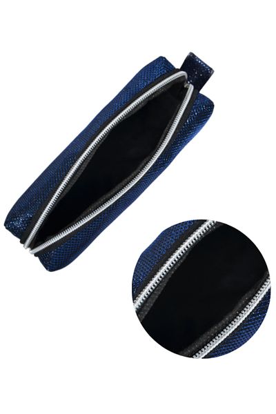 Yuga Makeup Bag Glitter Hologram Navy Blue