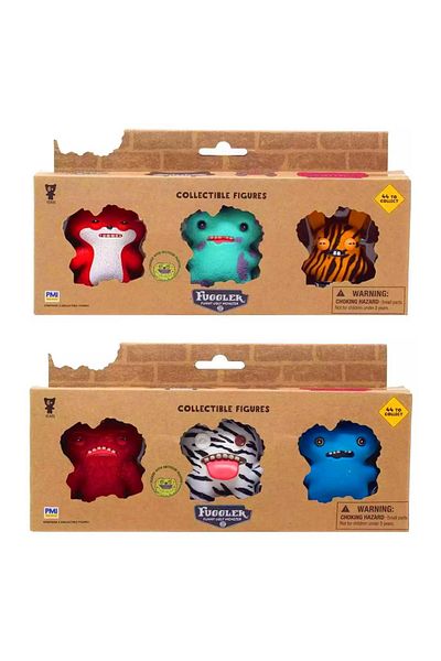 Art Tone Fuggler Funny Ugly Monster Collection Figure Set of 3 6+ (1 Piece)