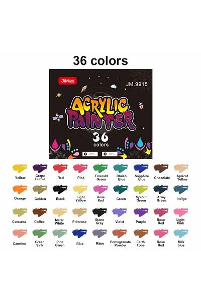 Choice 9915-36 Colors Double Headed Different Color Acrylic Marker Pen, Color Art Graffiti Pen, Waterproof,
