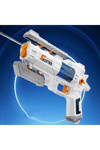 Flippy Manual Water Blaster , Flippy, Safe Toy for Kids, New S-Shooter Design, 23 x 14.5 cm, White