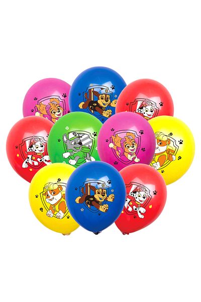 PAW PATROL 12INCH style-1 10pcs Paw Patrol Latex Balloon Party Dcorations Chase Skye Marshall Party Balloons fo