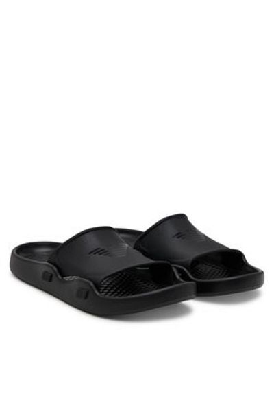 Emporio Armani Flip-flops bărbătești negri EMPORIO ARMANI-XVPS15 XD444 Q781 BLACK+BLACK+BLACK