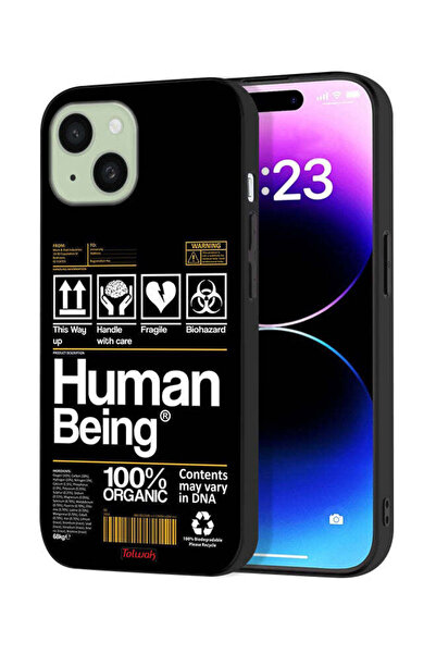 Tolwak غطاء حماية لجهاز آيفون 15 من آبل، ملصق إنسان