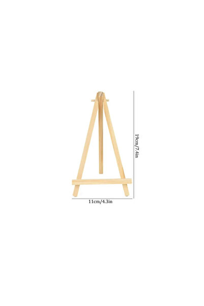 Choice 10 قطع 11 × 19 سم 10 قطع إطار حامل خشبي صغير لسطح المكتب حامل عرض مثلث لطاولة الزفاف حامل بطاقة Ho