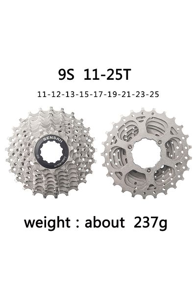 Choice 9 Speed 11-25T SENSAH 8/9/10/11 Speed Road Bike Cassette 11V 23T/25T/28T/30T/32T/34T/36T Bicycle Fre