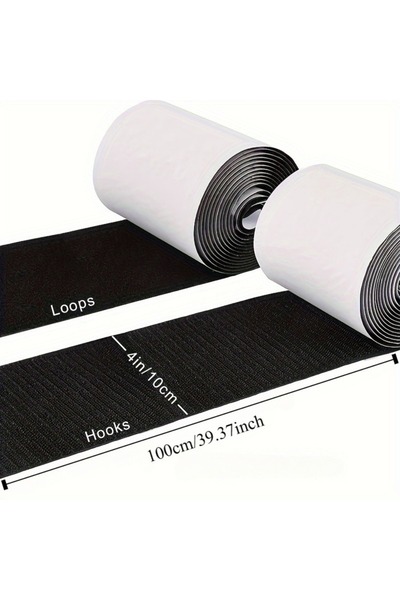 Choice1 3mx10cm black 1Set/2Rolls 1/2/3meters Nylon Couch Cushion Non-Slip Gr...