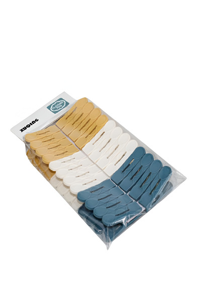 rexa مجموعة مشابك غسيل ملونة مكونة من 24 قطعة - قوية ومتينة للاستخدام اليومي