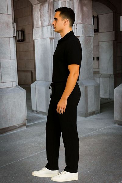 armicem Men's Combination Set – Modern Pipe Leg Bottom and Comfortable Top