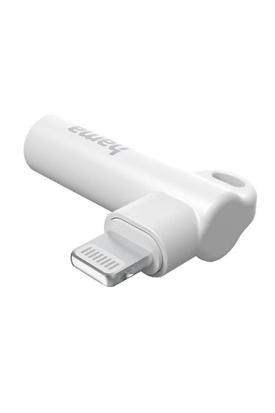 Hama Adaptor audio Hama 201700, Lightning - Jack 3.5mm (Alb)