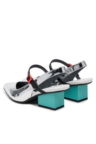 United Nude Sandale argintii pentru femei UNITED NUDE-1091676613 MIRROR SILVER
