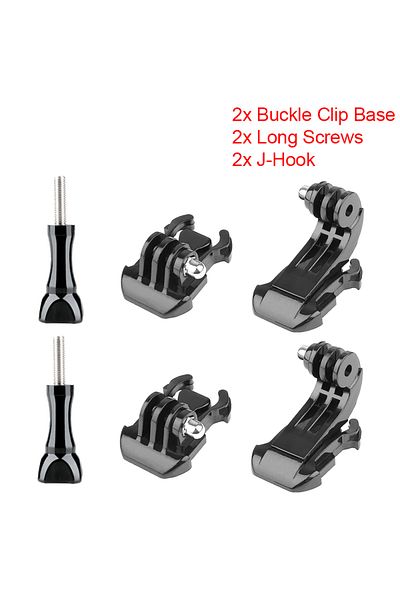 Choice C J Hook Quick Release Mount Base Screw For GoPro Hero 12 11 10 9 8 7 6 5 SJCAM Insta360 X2 X3 DJI .