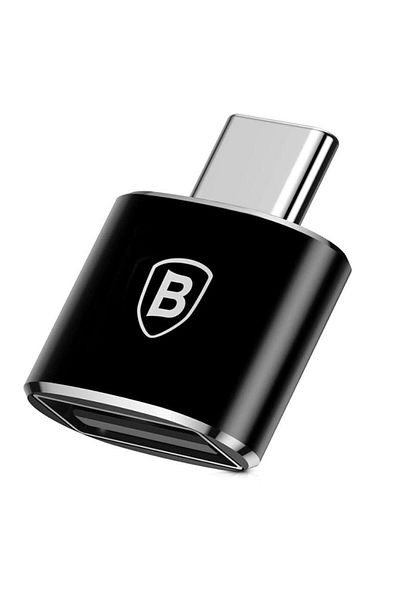 Baseus Adaptor Baseus Mini CATOTG-01, USB 3.0 - USB Type-C, 2.4 A max (Negru)