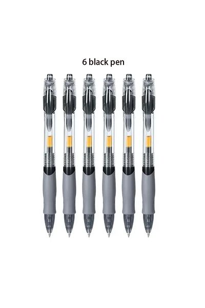 Choice 6 Black pen 13/30pcs Retractable Gel Pens Set Black/Red/Blue Ink Ballpoint for Writing Refills Offic