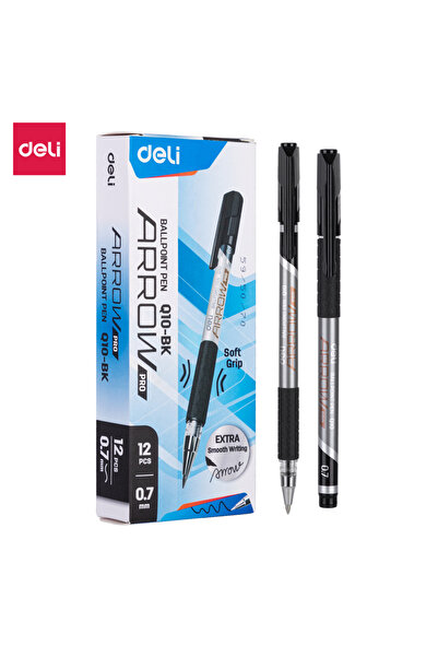 Deli أقلام حبر جاف كاب بن-بي كيه، 0.7 مم، كتابة سلسة، قلم توقيع، أسود وأزرق، ...
