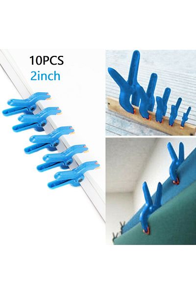 Choice 10Pcs 2 Inch Spring Clamps Woodworking Tools Plastic Nylon Grip Cramps Jaw Opening Photographic A...