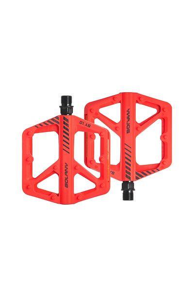 Choice orange BOLANY Bicycle Nylon Pedal Mountain Bike Anti-slip Bike Pedals Seal Double Bearing Pedal MTB