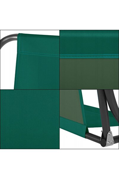 OEM Canvas cover for garden swing, seat and backrest, 110x90cm, green