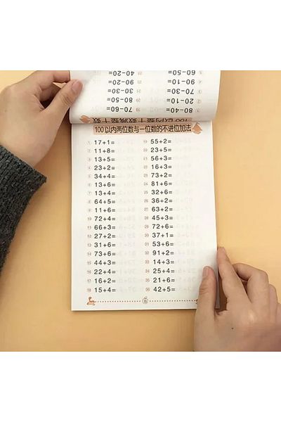 Choice 0-100 Arithmetic 10/50/100 Mathematics Textbook Addition Subtraction Card Teaching for Kids Children