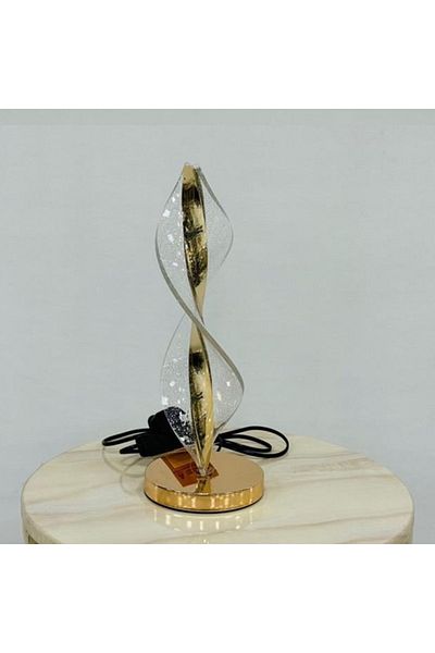 DEC10 Elegant gold lampshade