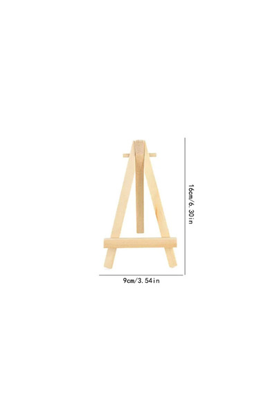 Choice 10 قطع 9x16 سم 10 قطع إطار حامل خشبي صغير لسطح المكتب حامل عرض مثلث لطاولة الزفاف حامل بطاقات