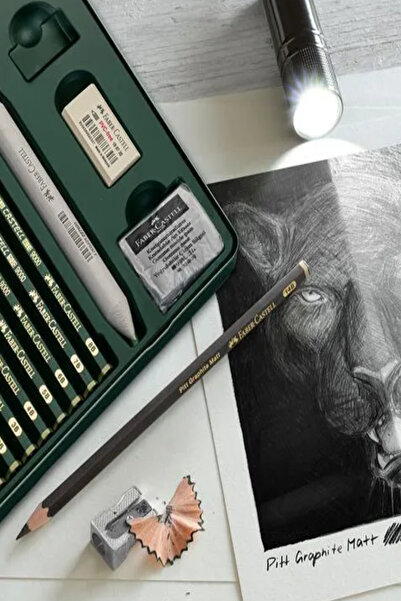 GLANCE Canson A5 120 Gr 40 Yp Sketchbook Pitt Graphite Matt Graduated Pen Set of 20