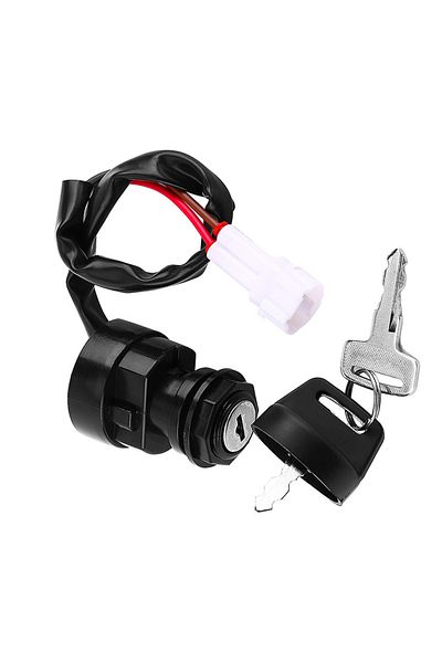Choice Black 1Pcs Black 2 Pin Motorcycle ATV Ignition Key Switch Replacement for Yamaha YFM 350 Bruin 660R