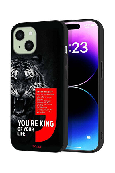 Tolwak غطاء حماية لجهاز Apple iPhone 15 أنت ملك حياتك