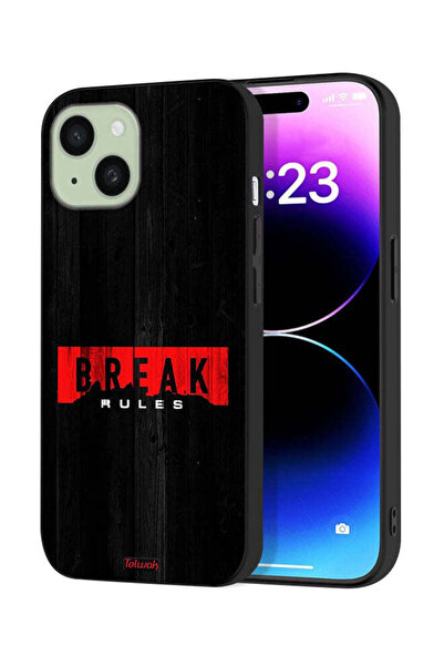 Tolwak غطاء حماية لجهاز Apple iPhone 15 - كسر القواعد