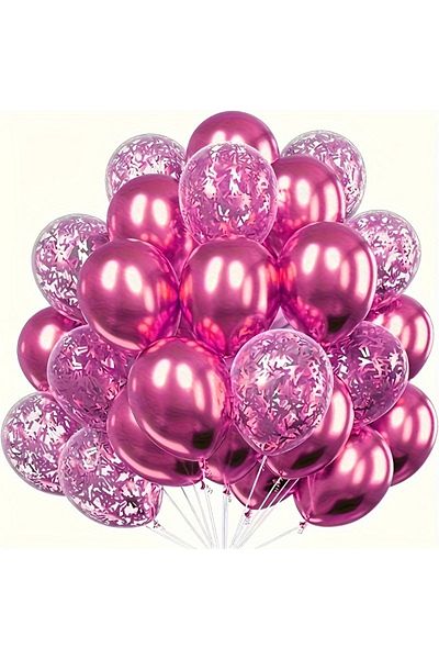 Choice As Picture Rose Red Golden Silvery Rose Golden Rose Red Blue Multiple metal balloons - confett