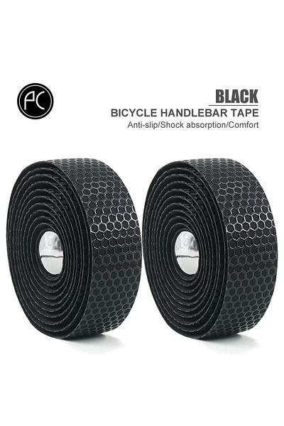 Choice Black PCycling Bicycle Handlebar Tape Road Bike Handlebar Non-slip Sweat-absorbent Bike Belt Honeyco
