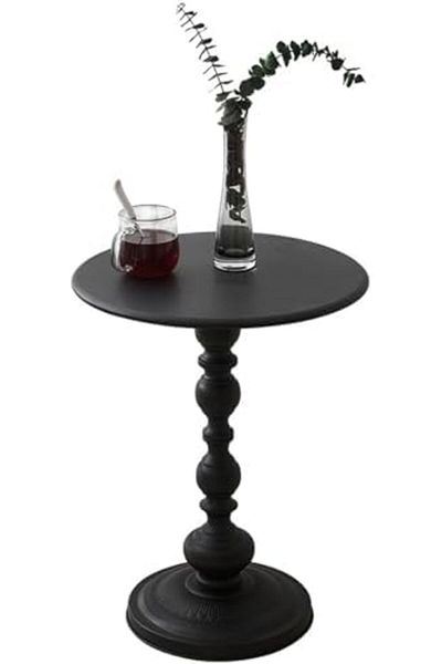 Generic Round End Table, Sturdy Metal Coffee Table, Antique Sofa Corner Table, Easy to Assemble, for Living