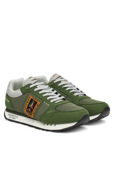 Aeronautica Militare Teniși bărbătești verzi AERONAUTICA MILITARE-251SC292CT3331 39338 AGAVE GREEN