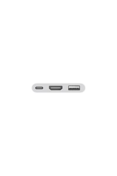 Apple Apple MW5M3ZM/A Multiport Digital AV Adapter, USB-C, HDMI, USB-A (White)