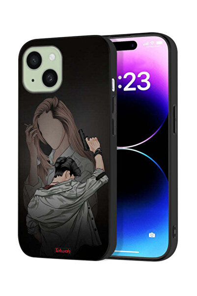 Tolwak Apple iPhone 15 Protective Case Cover Gang Of Couple