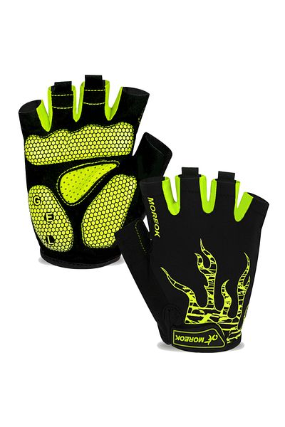 Choice XXL Neon Green MOREOK Bike Gloves Half Finger 5MM Gel Pads Breathable Mountain Road Bike Cycling gl