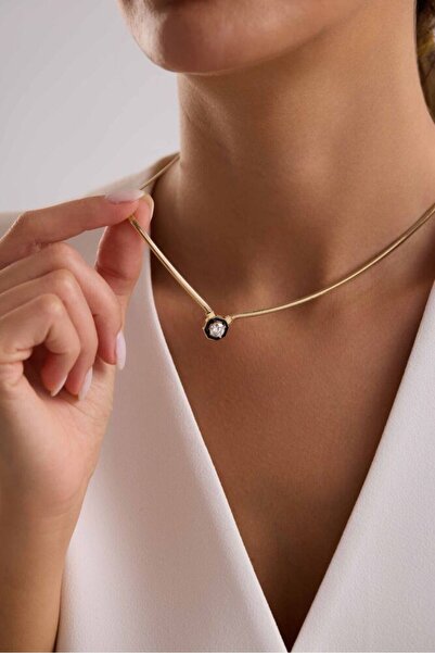 Sembol Gold Balık Sırtı Çağla Kolye 8 Ayar Altın 50 cm