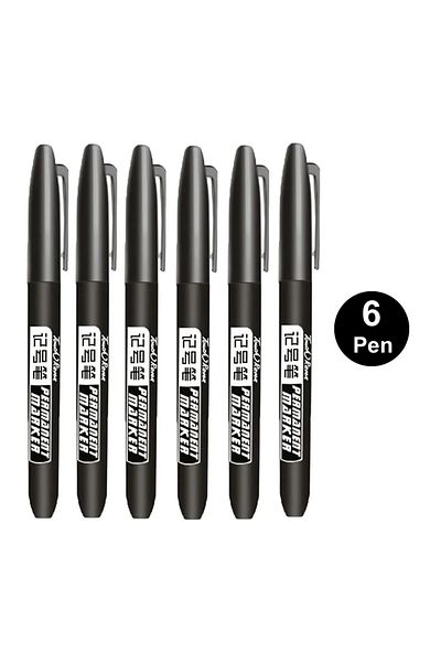 Choice Red 1/6/9/20PCS Permanent Marker Pen Manga Drawing Markers Black Blue Red Waterproof Ink Sketch Pens