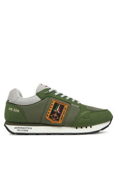 Aeronautica Militare Teniși bărbătești verzi AERONAUTICA MILITARE-251SC292CT3331 39338 AGAVE GREEN