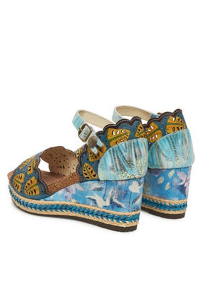 LAURA VITA Espadrile de damă multicolore LAURA VITA-FACYO 86 TURCOAZ