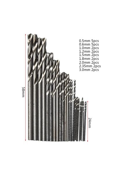 Choice 25Pc Hss Micro Drill Bit Set 0.5mm-3mm High Speed Steel Pcb Small Drill Jewelry Tools For Dremel ...