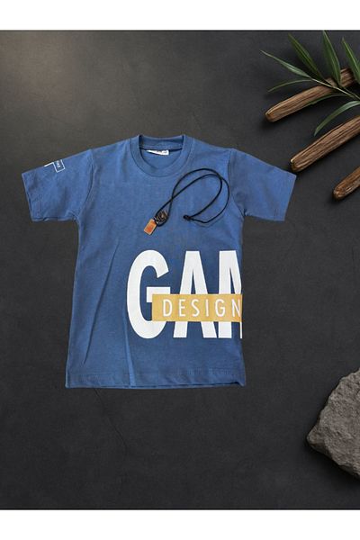 Rhythm Clothing Em&Sa Life Gamer Printed, Accessory Gift, Denim Shorts Boys Casual Top-Top Set
