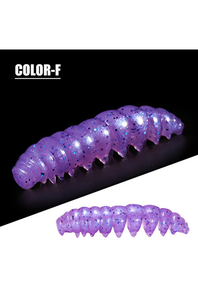 Choice طُعم صيد السمك الناعم سبينبولر بور وورم من كولور-إف S-2in (11 قطعة) طُ...