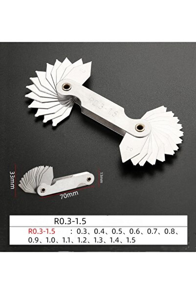 Choice1 أداة قياس R0.3-1.5mm لقياس القطر الداخلي 0.3-7mm عالية الدقة R-gauge ...