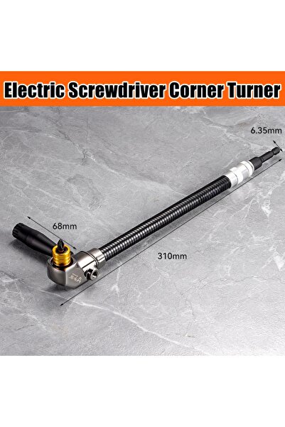 Choice7 Dark Grey 90/105 Degree Angle Electric Corner Turner, Electric Screwd...