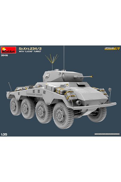 MiniArt 1:35 "Luchs" Tower with Sd. Kfz. (German for "Kfz. 234/2 Ints
